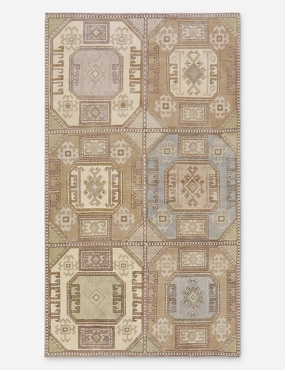 Vintage Turkish Hand-Knotted Wool Rug No. 434, 4' x 7'