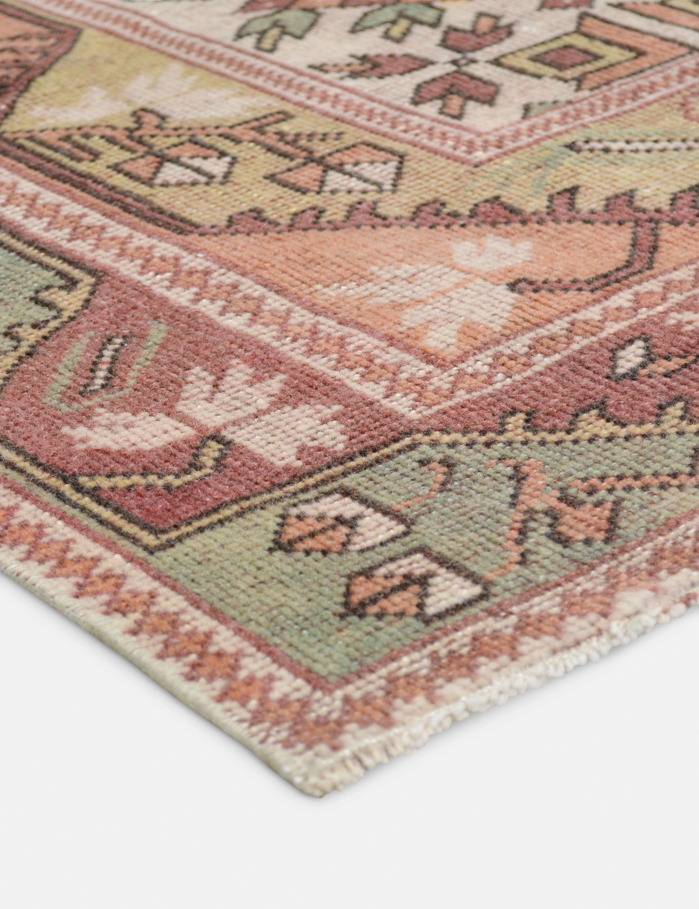 Vintage Turkish Hand-Knotted Wool Rug No. 437, 3'1" x 6'5"