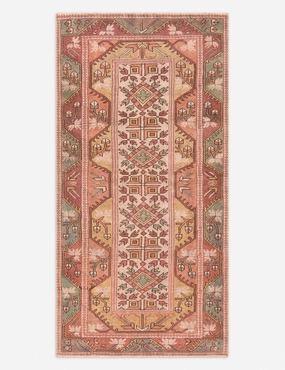 Vintage Turkish Hand-Knotted Wool Rug No. 437, 3'1" x 6'5"