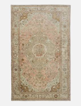 Vintage Turkish Hand-Knotted Wool Rug No. 441, 5'12" x 10'4"