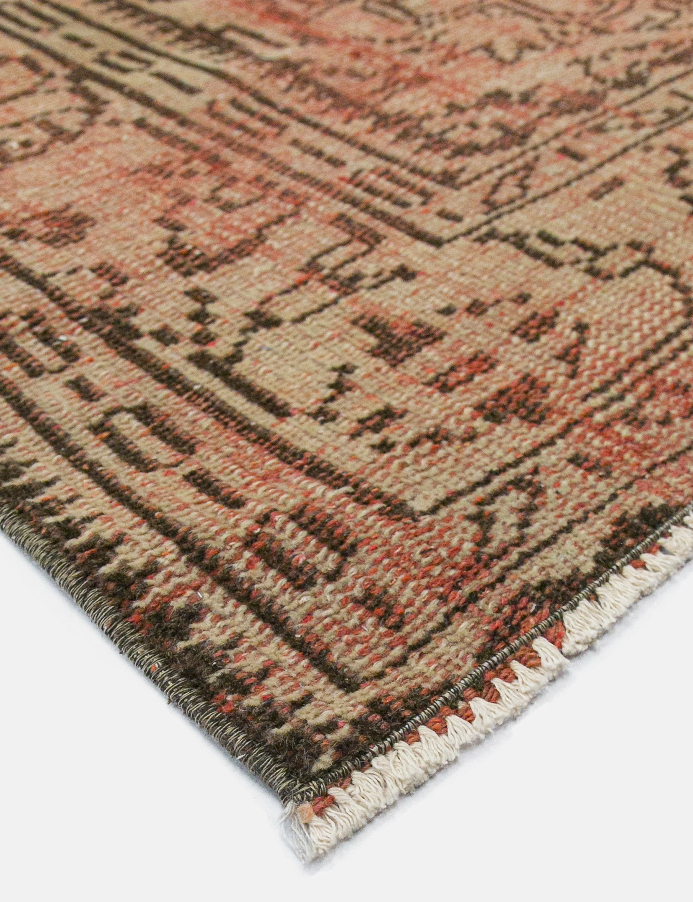 Vintage Turkish Hand-Knotted Wool Rug No. 442, 6' x 9'2"
