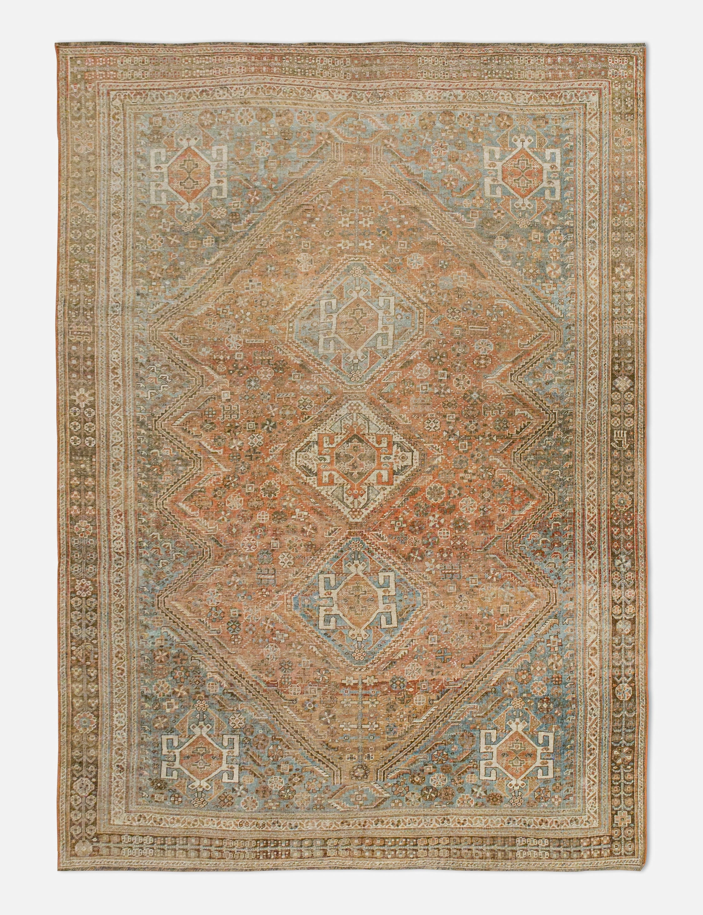 Vintage Turkish Hand-Knotted Wool Rug No. 443, 6'4" x 9'6"