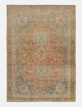 Vintage Turkish Hand-Knotted Wool Rug No. 443, 6'4" x 9'6"
