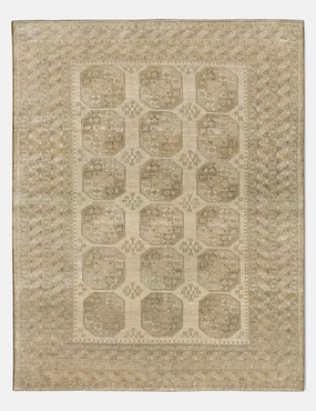 Vintage Turkish Hand-Knotted Wool Rug No. 444, 7'5" x 9'10"