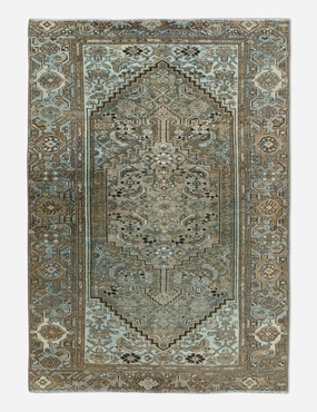 Vintage Turkish Hand-Knotted Wool Rug No. 447, 3'11" x 6'3"