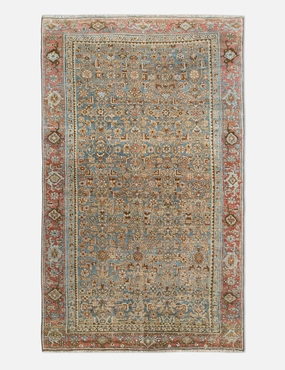 Vintage Turkish Hand-Knotted Wool Rug No. 448, 3'8" x 6'4"