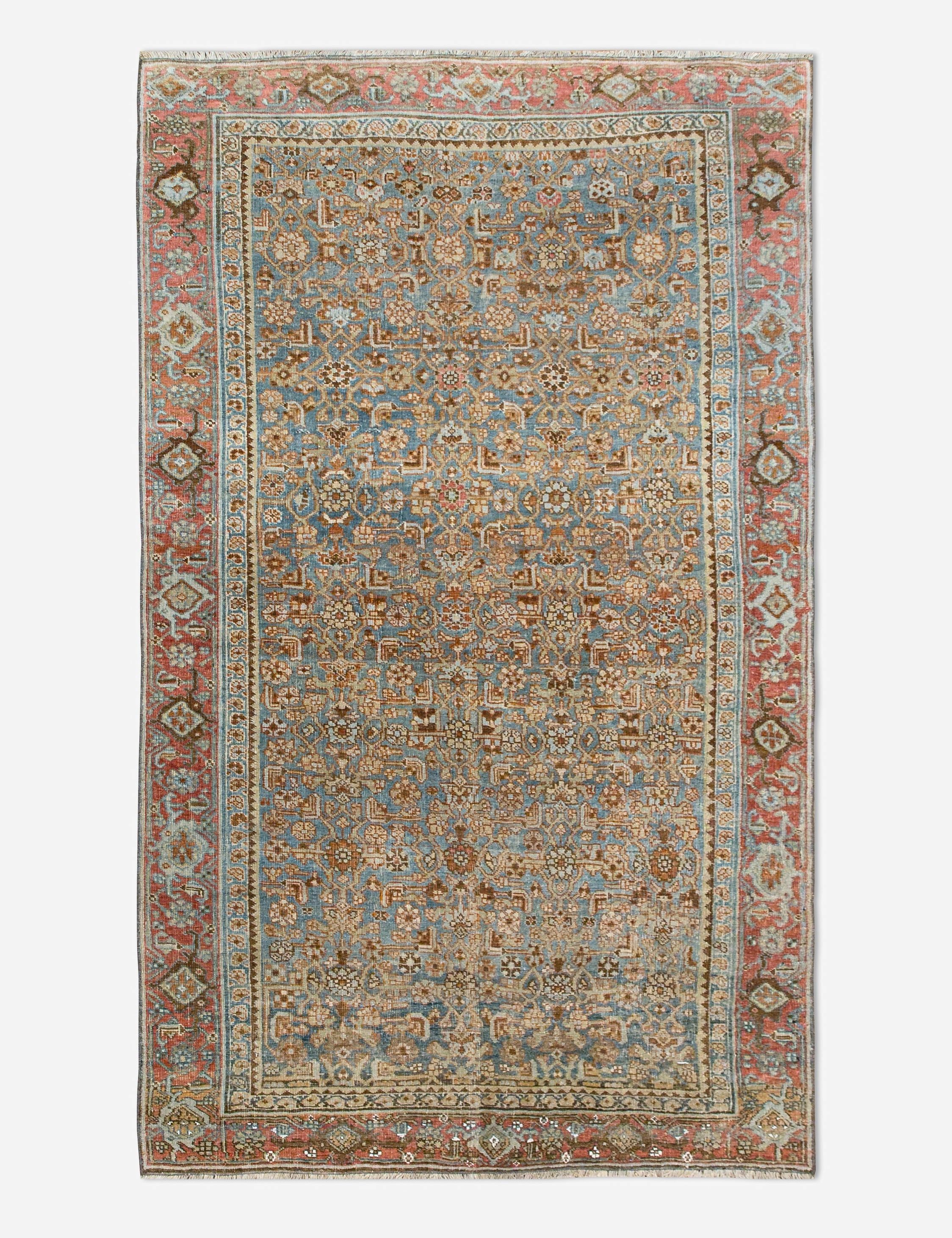 Vintage Turkish Hand-Knotted Wool Rug No. 448, 3'8" x 6'4"