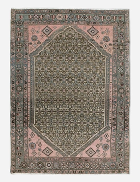 Vintage Turkish Hand-Knotted Wool Rug No. 450, 4'1" x 6'5"
