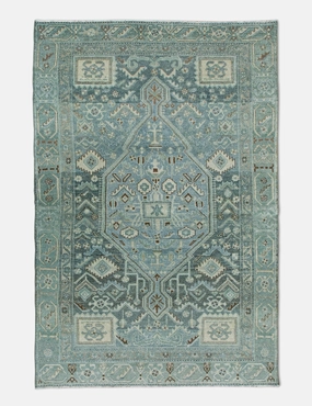 Vintage Turkish Hand-Knotted Wool Rug No. 451, 4'3" x 6'8"