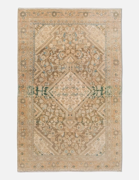Vintage Turkish Hand-Knotted Wool Rug No. 452, 4' x 6'7"