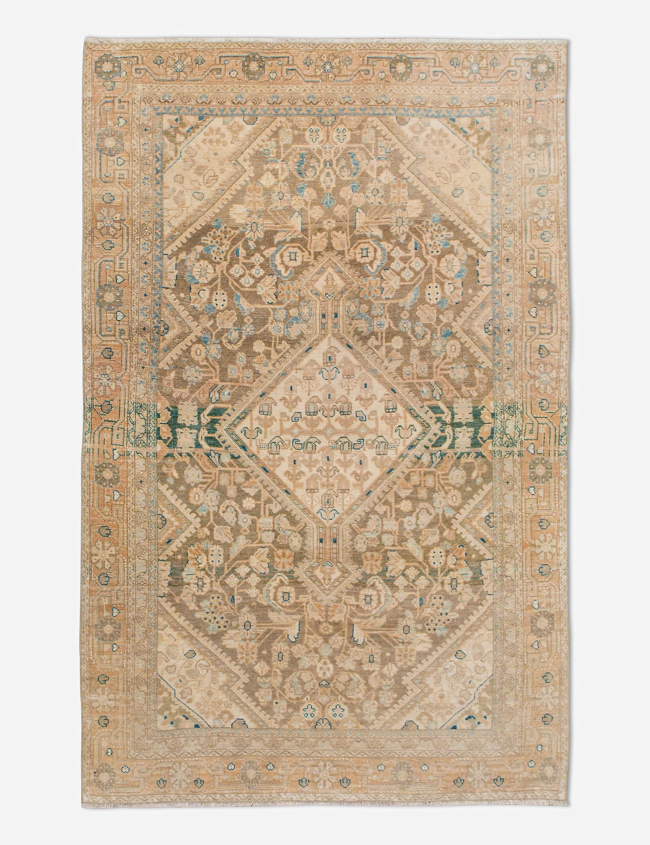 Vintage Turkish Hand-Knotted Wool Rug No. 452, 4' x 6'7"