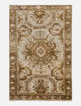 Vintage Turkish Hand-Knotted Wool Rug No. 455, 5'3" x 7'9"