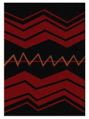 War Path Area Rugs & Runners in Black folding guest bed, rollaway bed