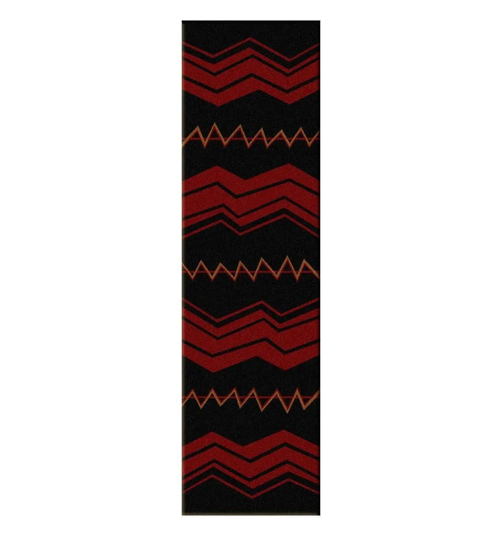 War Path Area Rugs & Runners in Black