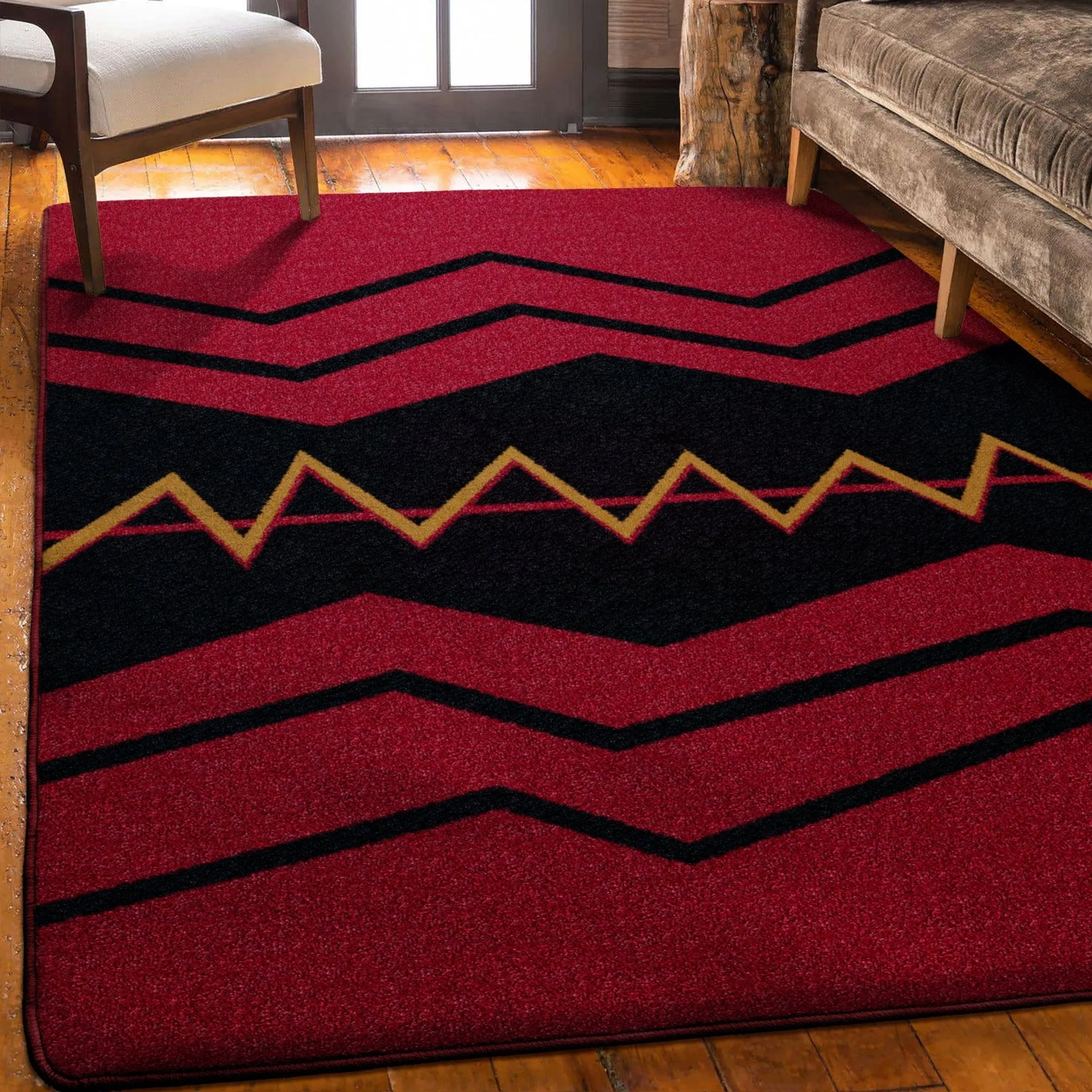 War Path Area Rugs & Runners in Red