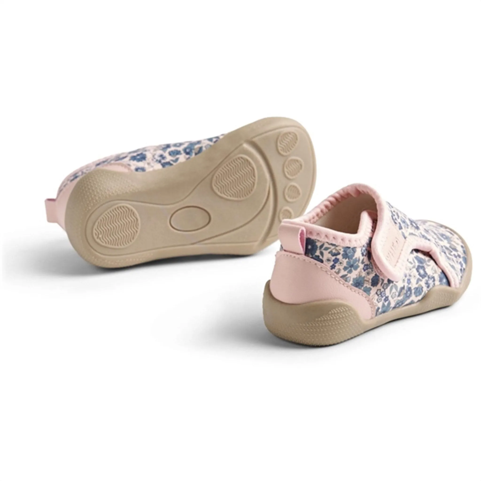 Wheat Beach Shoe Shawn Blue Flower Meadow