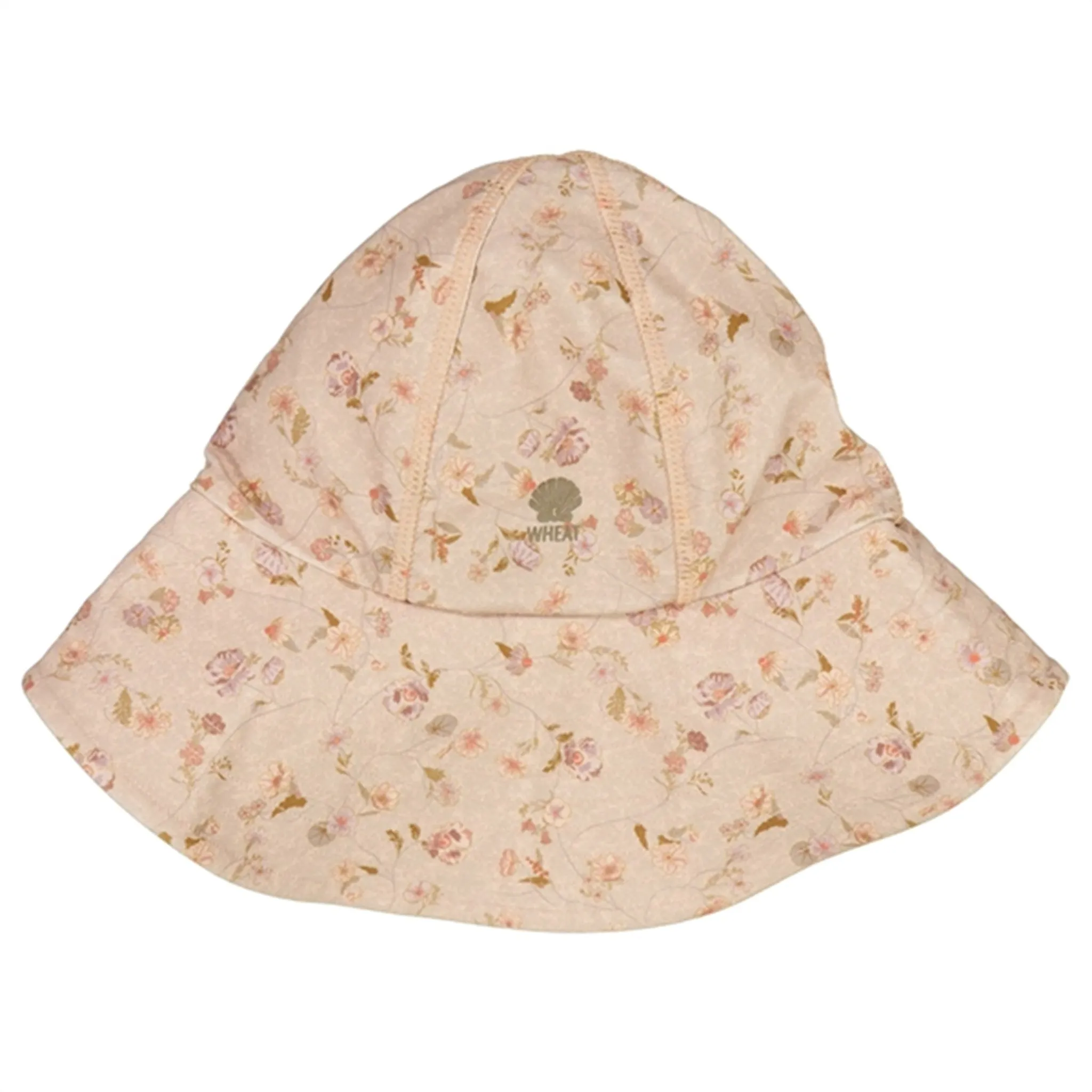 Wheat Purple Poppy Flowers UV Sun Hat