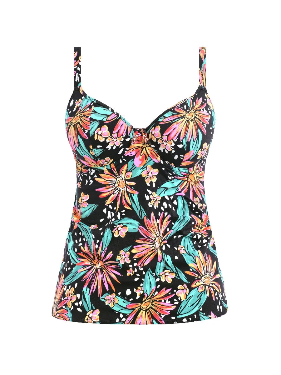 Wild Daisy Tankini Top - Multicoloured