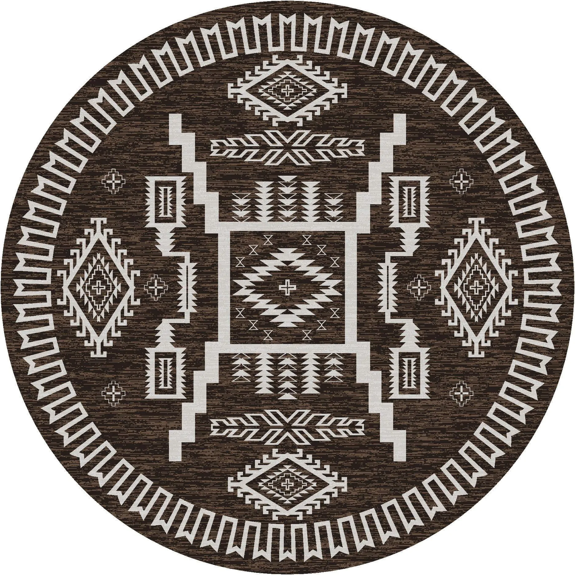 Wild Whiskey Area Rugs in Chocolate