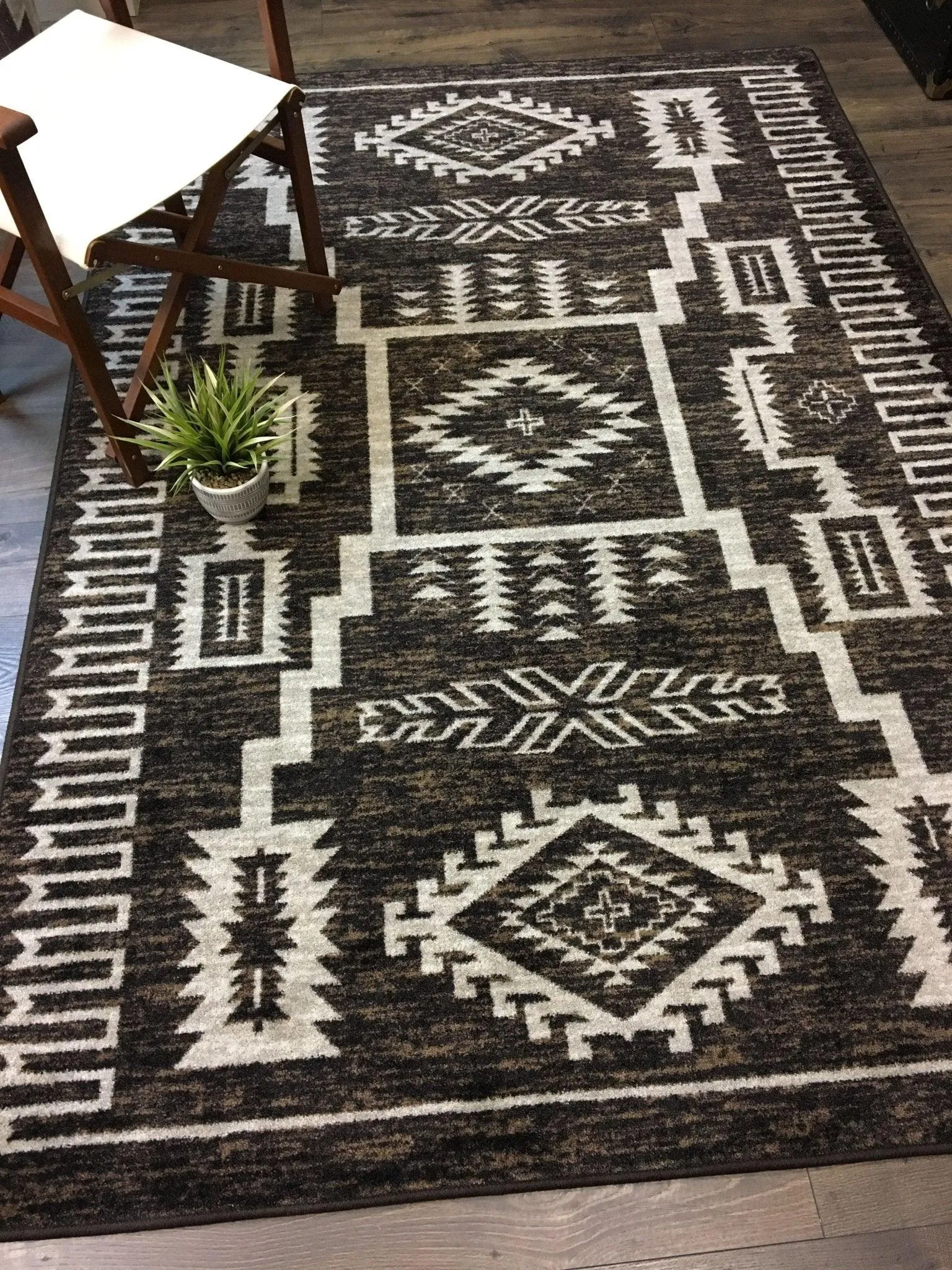 Wild Whiskey Area Rugs in Chocolate