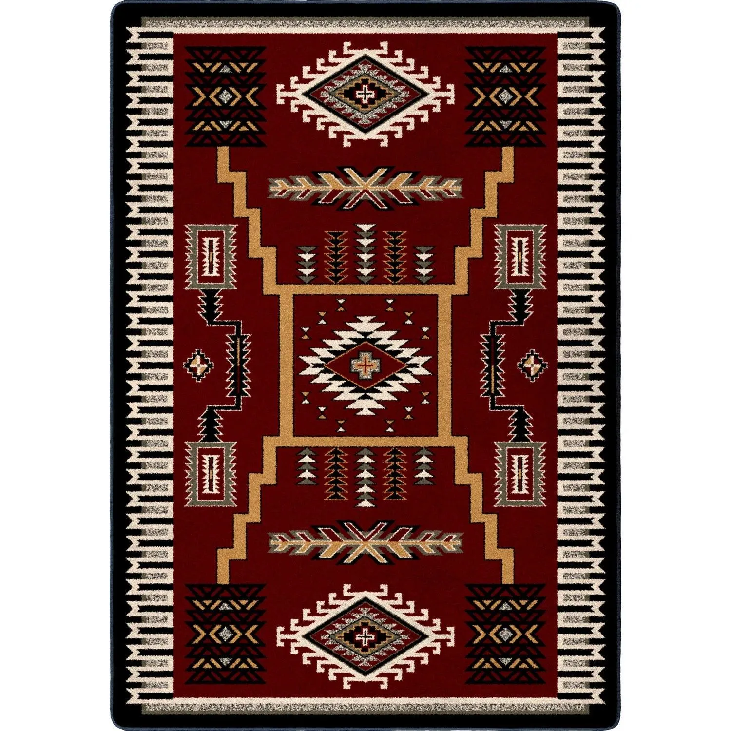 Wild Whiskey Area Rugs in Garnet