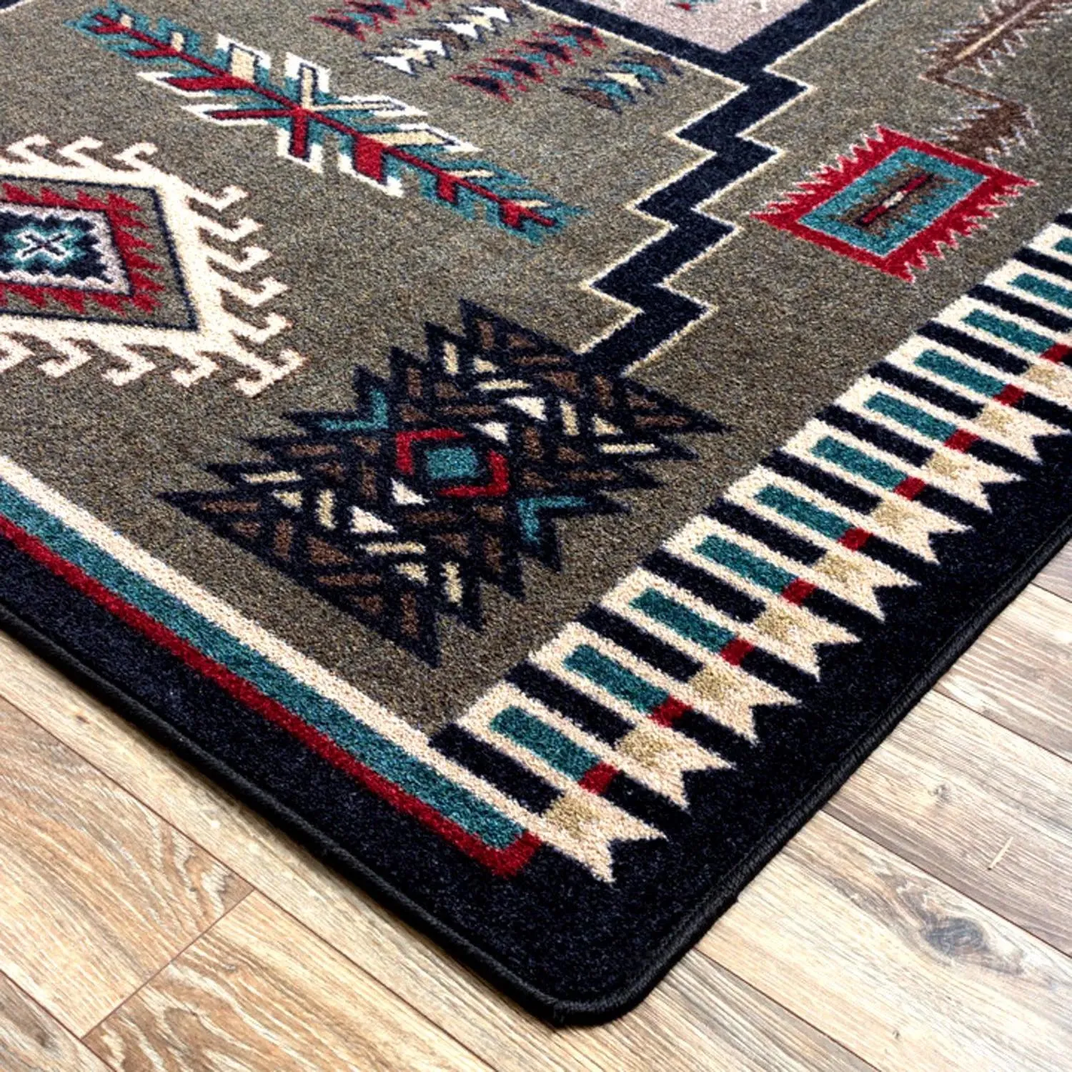 Wild Whiskey Area Rugs in Green