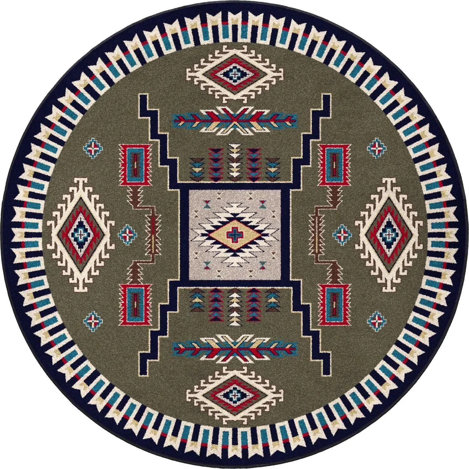 Wild Whiskey Area Rugs in Green