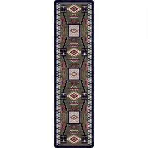 Wild Whiskey Floor Runner in Green sectional couch, U-shape sofa