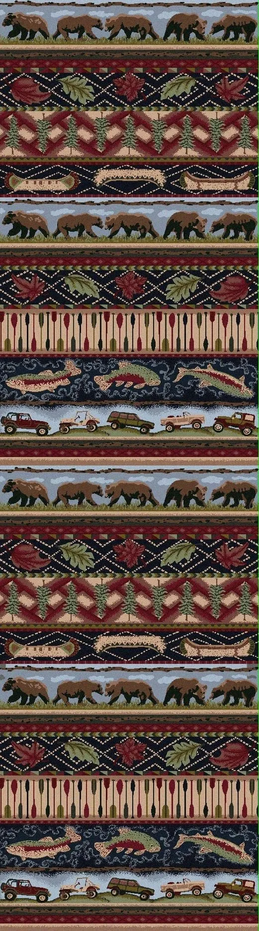 Wilderness Trek Multi Color Area Rugs & Runners
