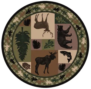Wildlife Retreat Lodge Rugs serving tray, cheese board