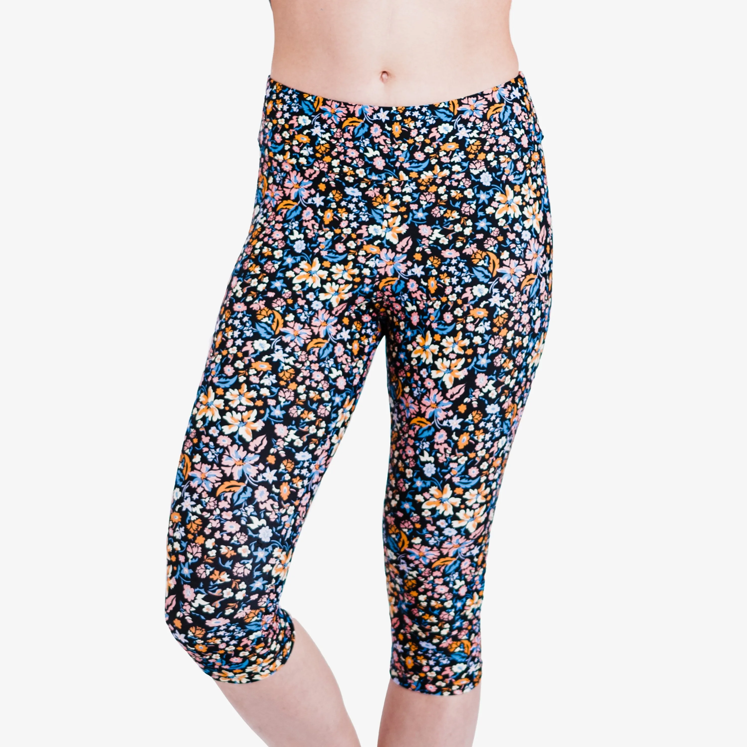 Women's Women's High Waisted Capri Swim Leggings