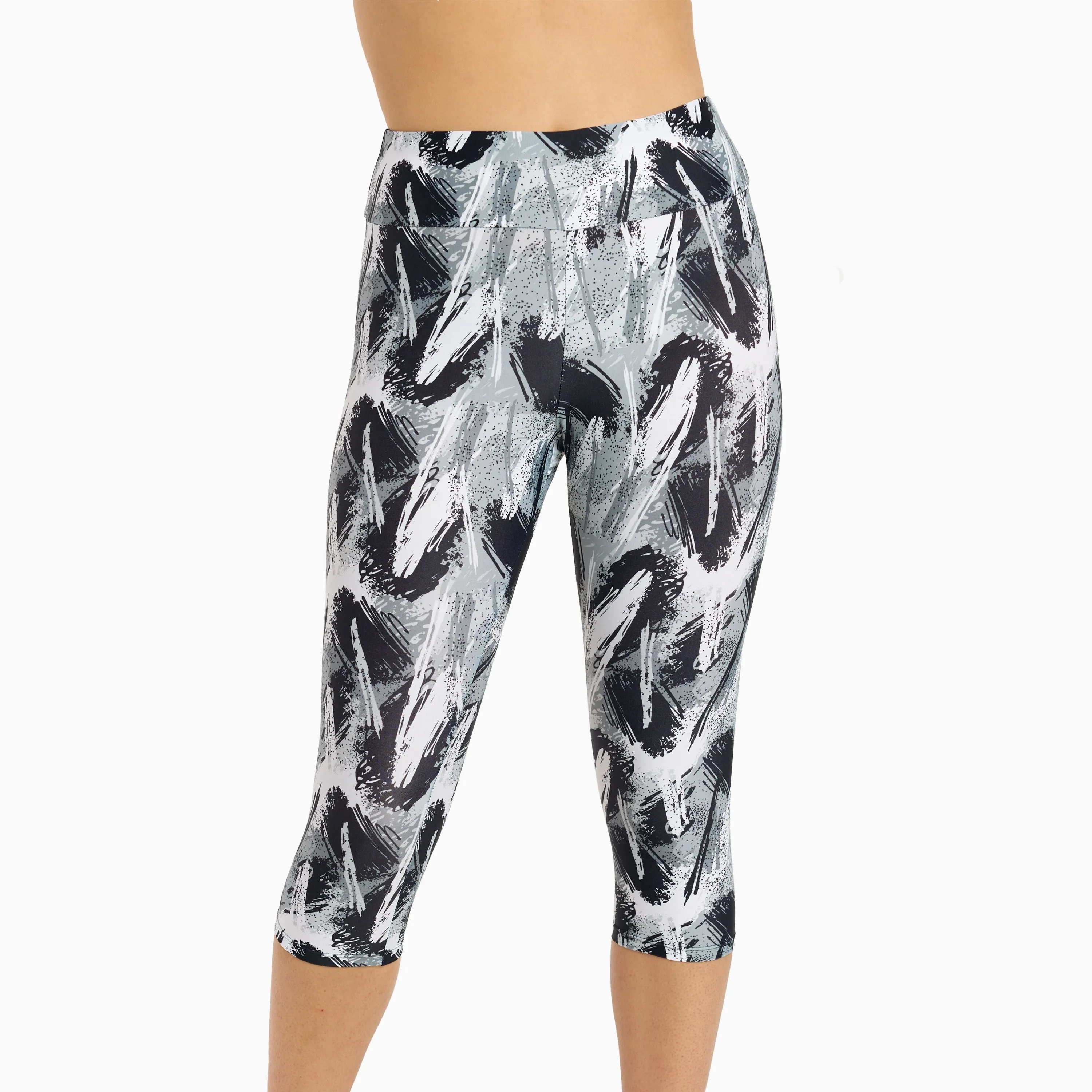 Women's Women's High Waisted Capri Swim Leggings