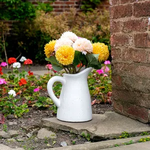 Yellow Lifelike Faux Chrysanthemum with a Single Green Stem kitchen essentials, utensils set
