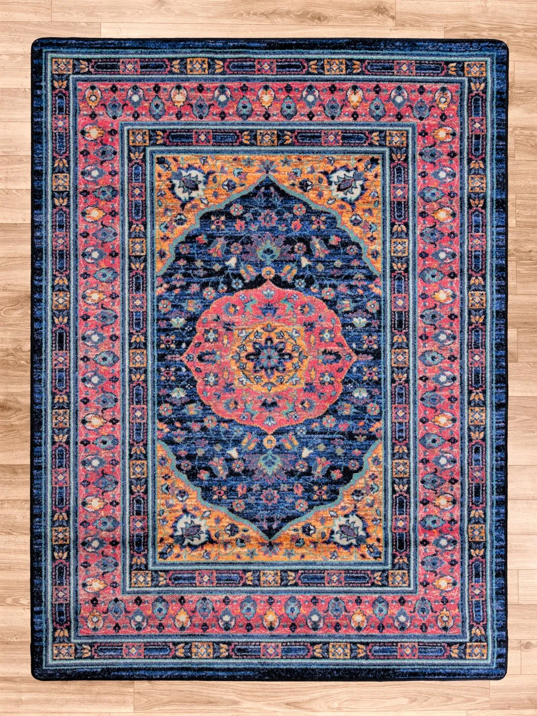 Zanza Marionberry Art Area Rugs