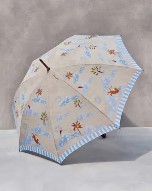 Zanzibar Umbrella dinnerware set, ceramic plates