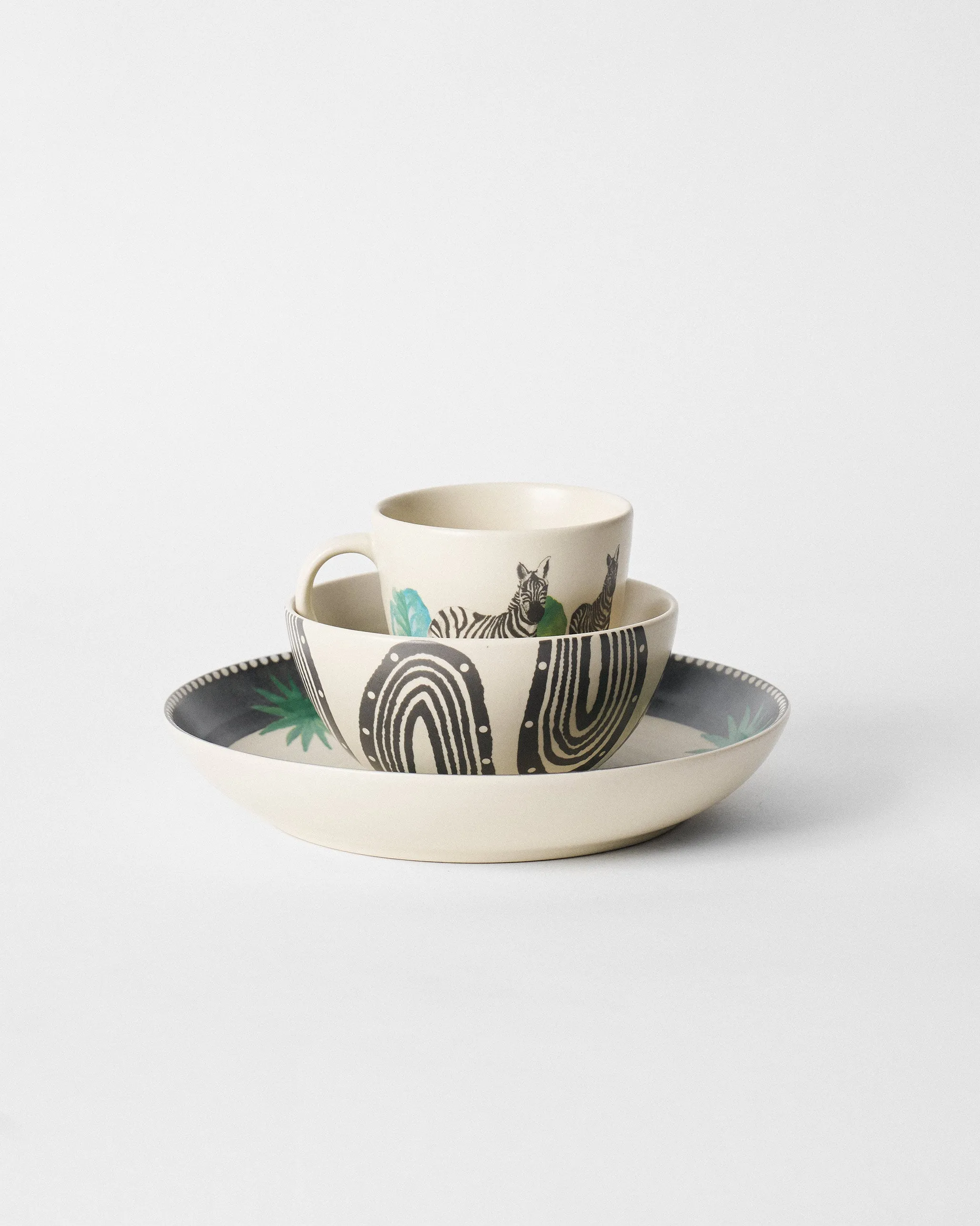 Zebra Lush Breakfast Set